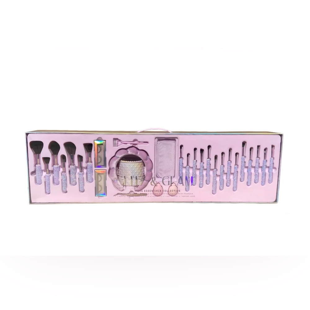 ✨Host Pick✨GLITZ & GLAM Bling/Pearl Mega| 30pc Essentials Collection Brush 1 Set